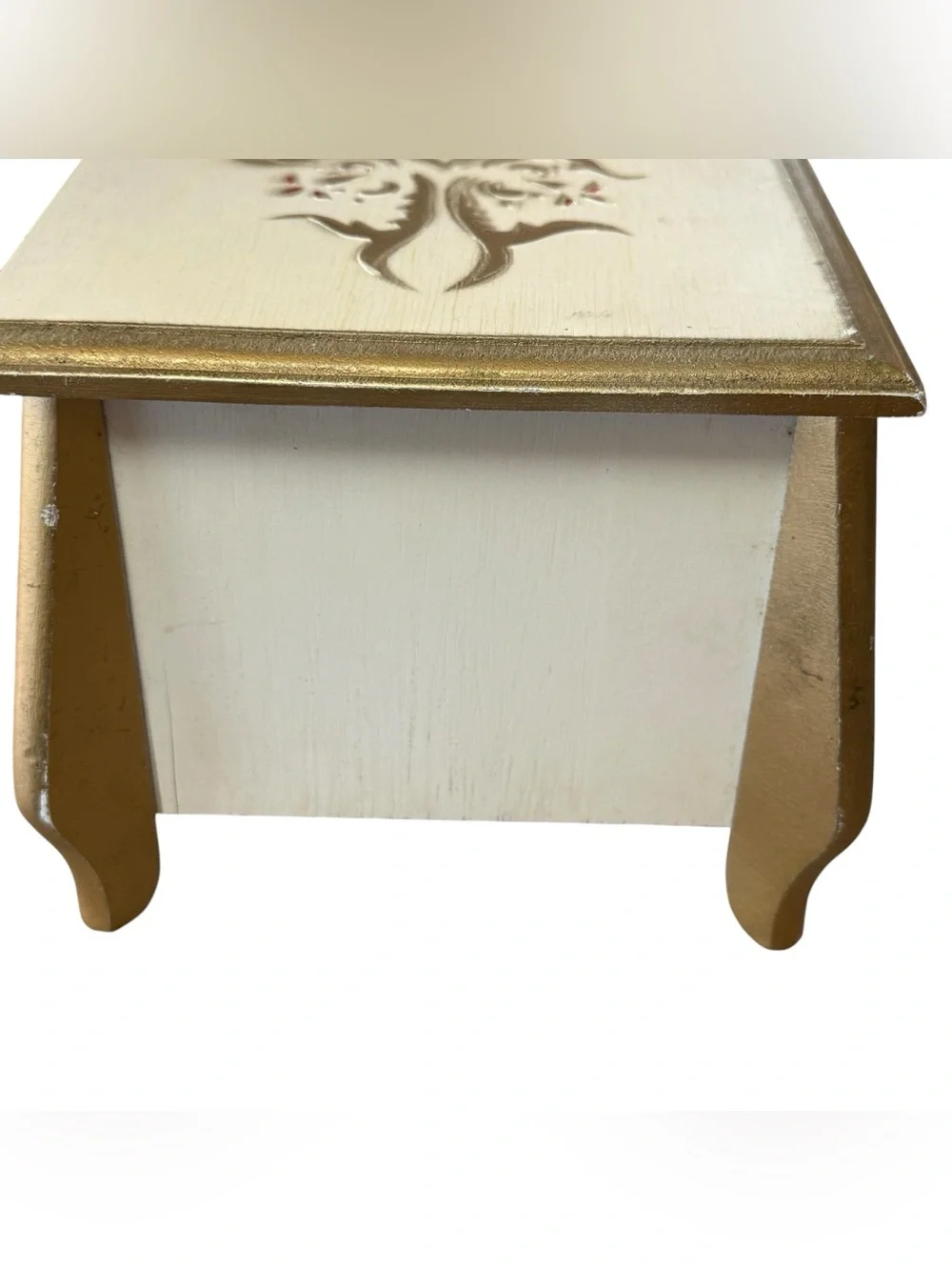 Vintage HOLIDAY IMPORTS, INC. San Francisco Wooden Florentine Jewelry Box